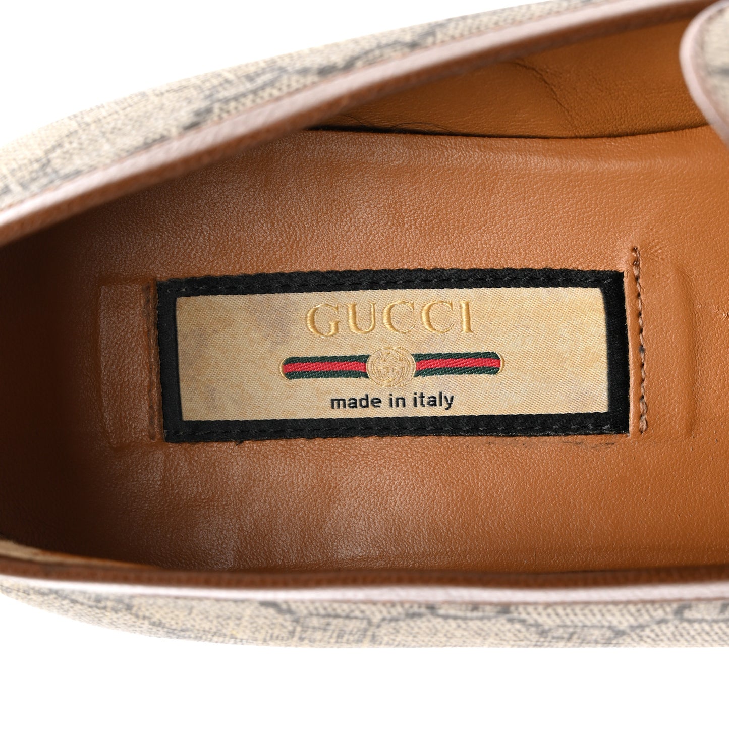 GG Supreme Monogram Web Mens Bengal Jordaan Loafers 8