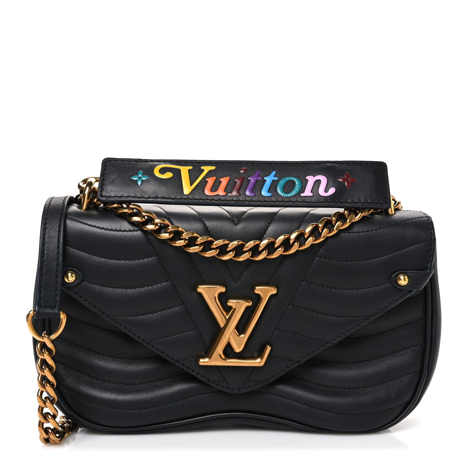 Louis Vuitton Calfskin New Wave Chain MM Black 1792476 – FASHIONPHILE