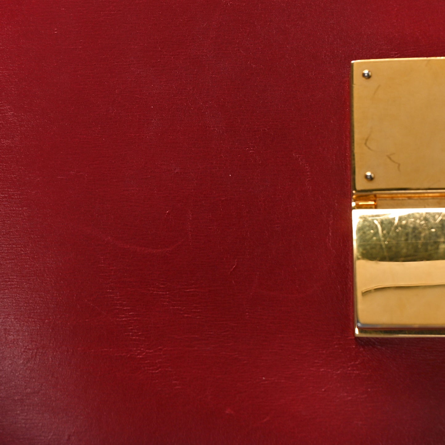 Box Calfskin Medium Classic Box Flap Bag Red