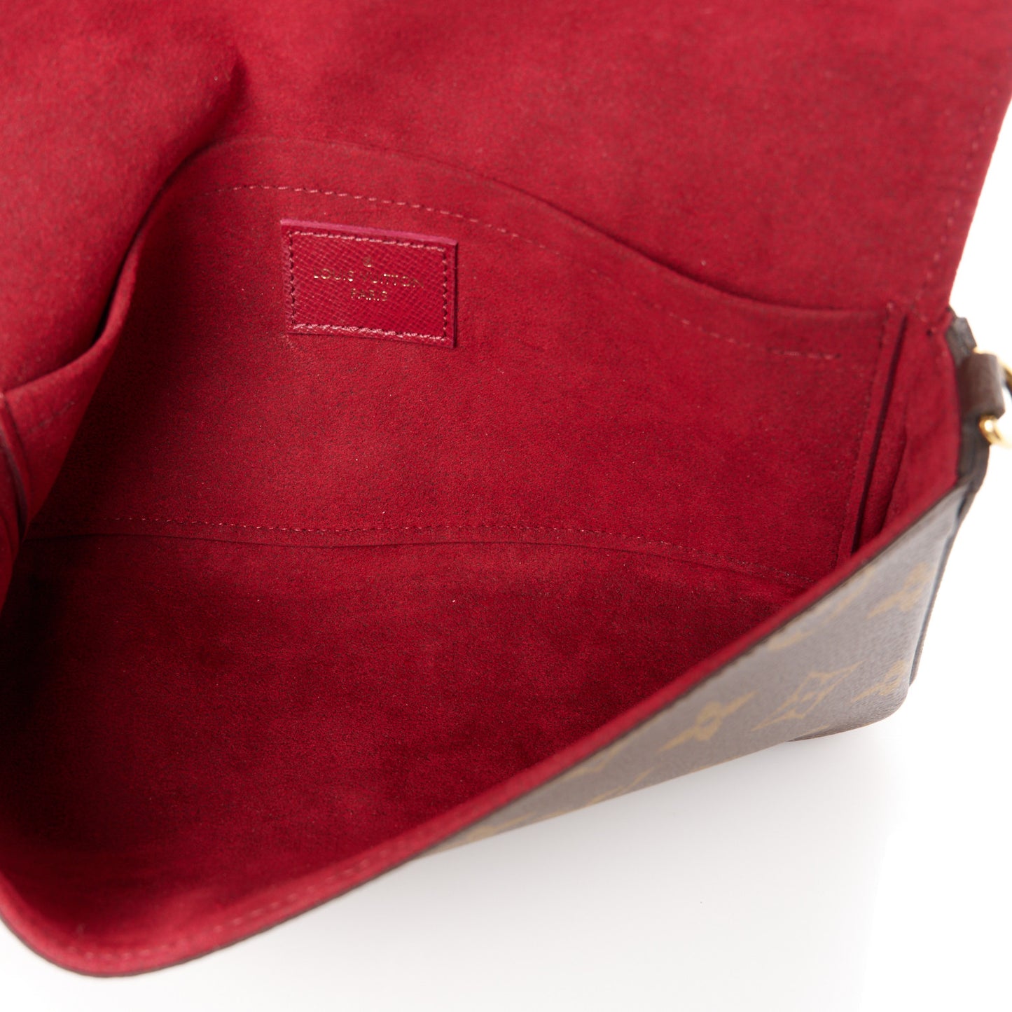 Monogram Pochette Felicie Wallet Fuchsia