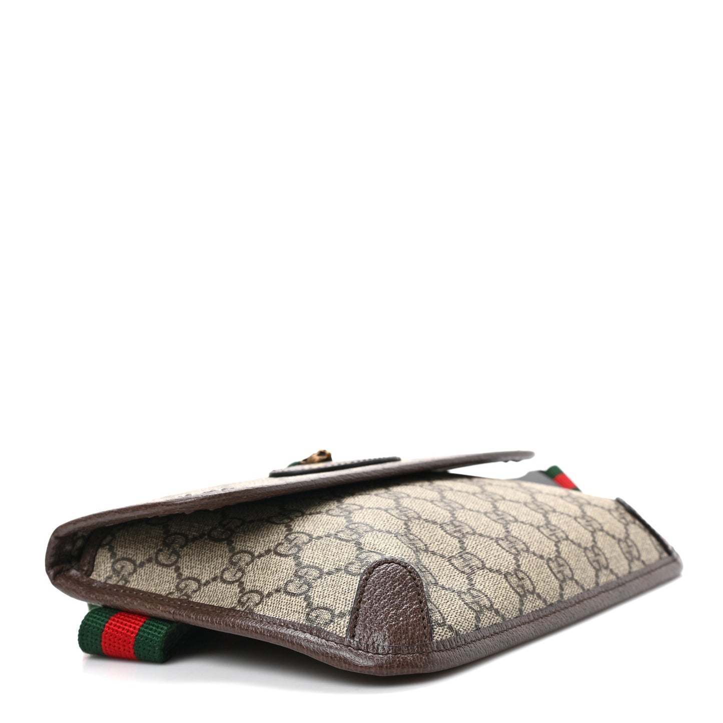 GG Supreme Monogram Neo Vintage Web Belt Bag Brown