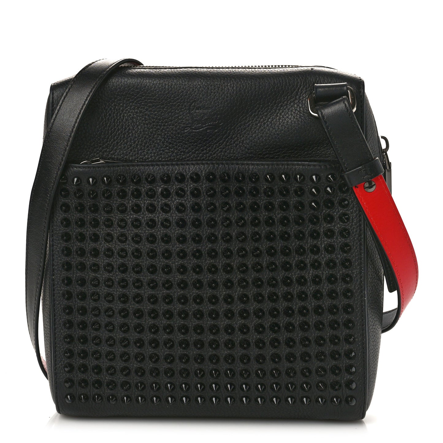 Calfskin Spikes Benech Reporter Messenger Black