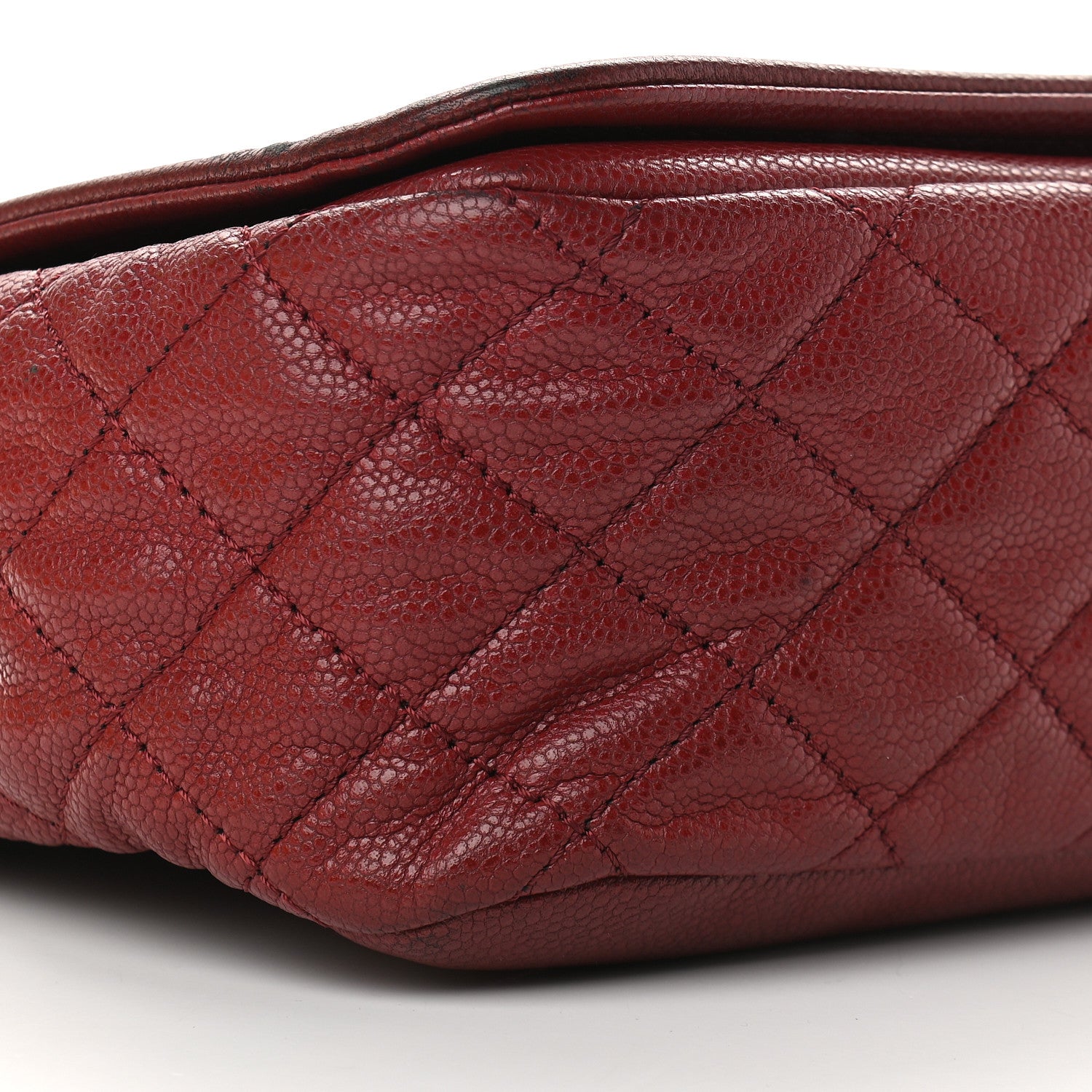 Chanel Caviar Large Timeless CC Flap Dark Red 8 of 12