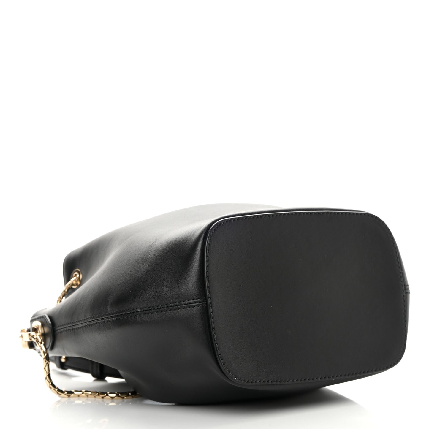 Calfskin Serpenti Forever Bucket Bag Black