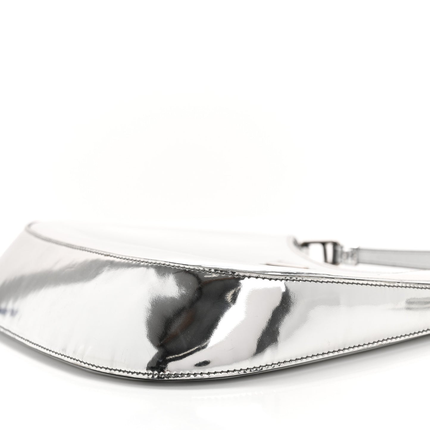 Spazzolato Cleo Shoulder Bag Argento