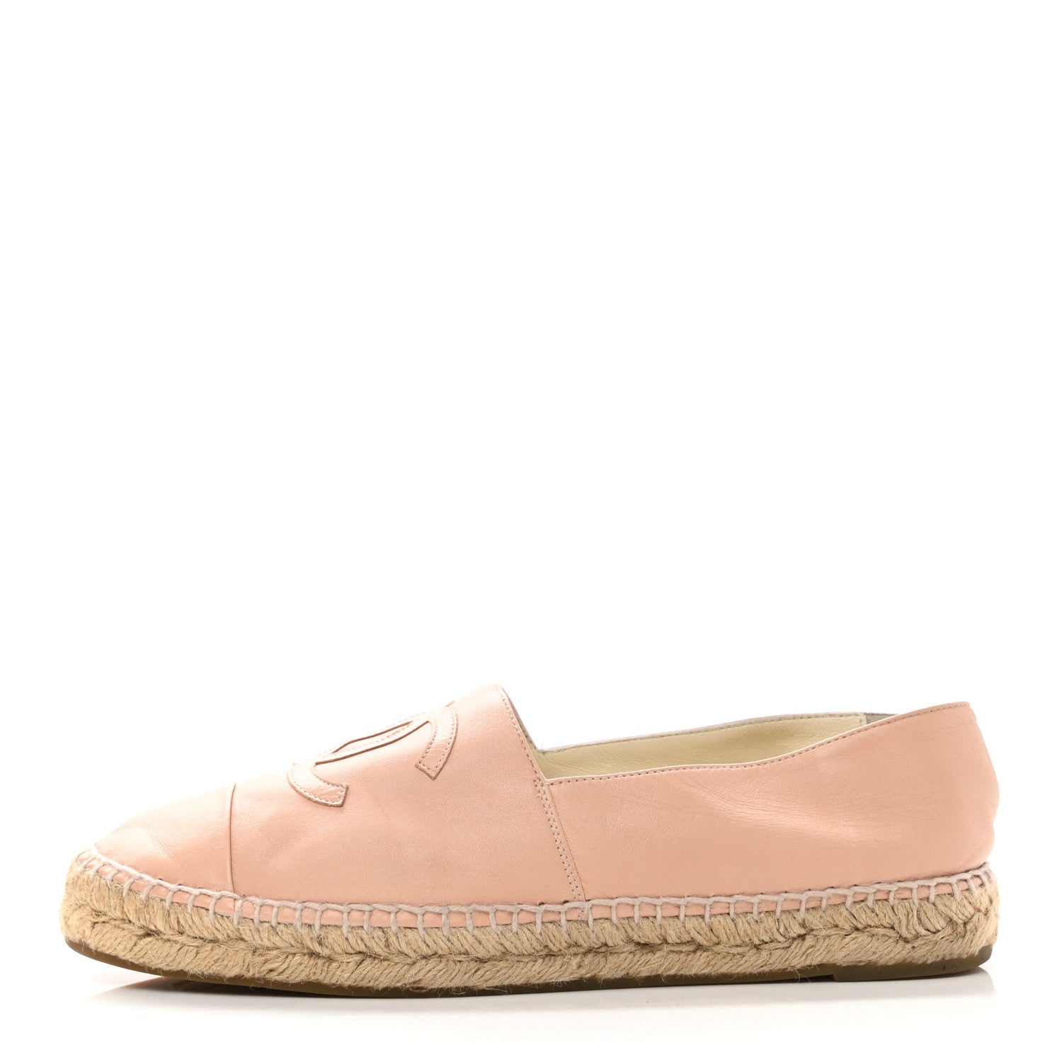 Chanel Lambskin CC Espadrilles 41 Beige 1 of 9