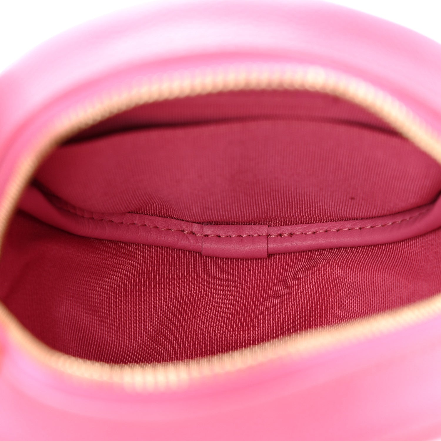 Chanel Caviar Quilted Round Clutch With Chain Pink 5 of 11