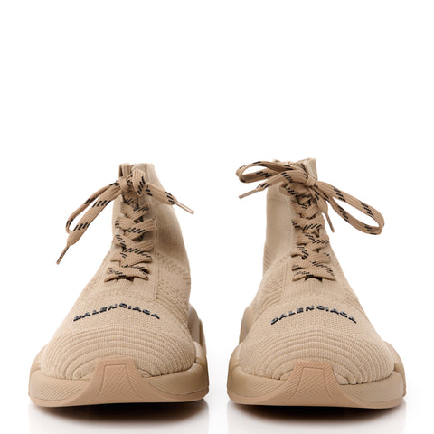 Technical 3D Recycled Knit Womens Speed 2.0 Lace Up Sneakers 40 Monocolor Beige