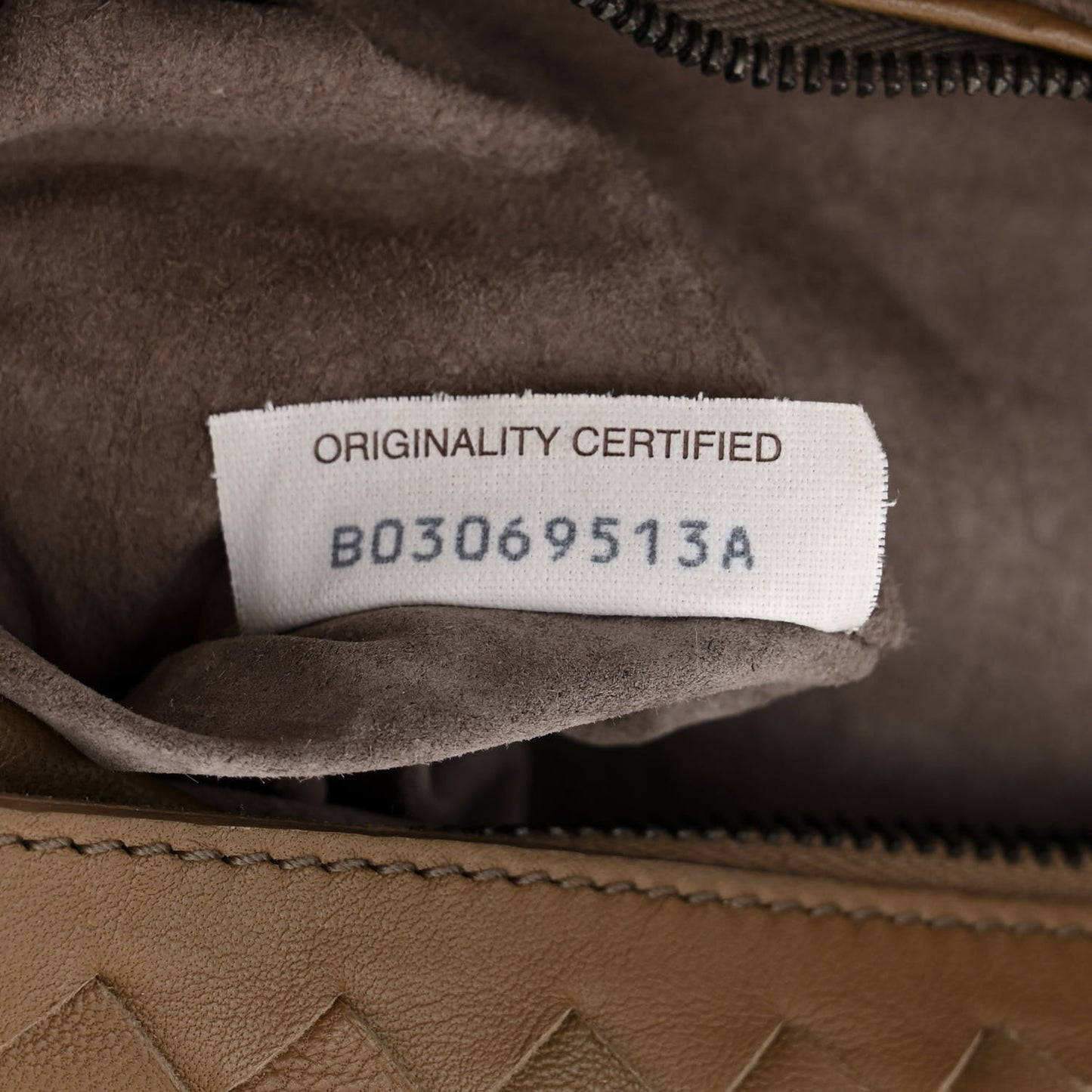 Nappa Intrecciato Brick Tote Camel