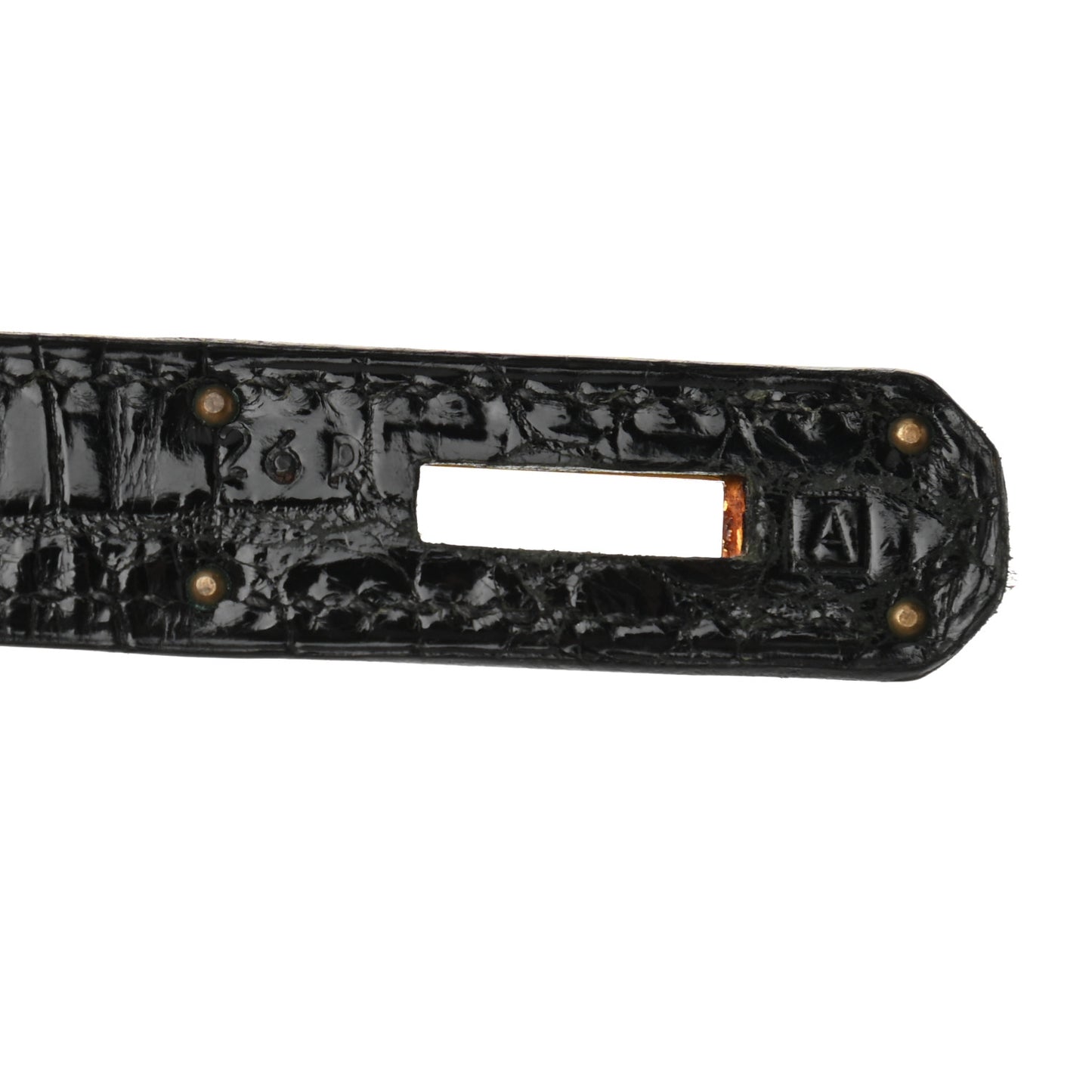 Shiny Niloticus Crocodile Kelly Sellier 28 Black