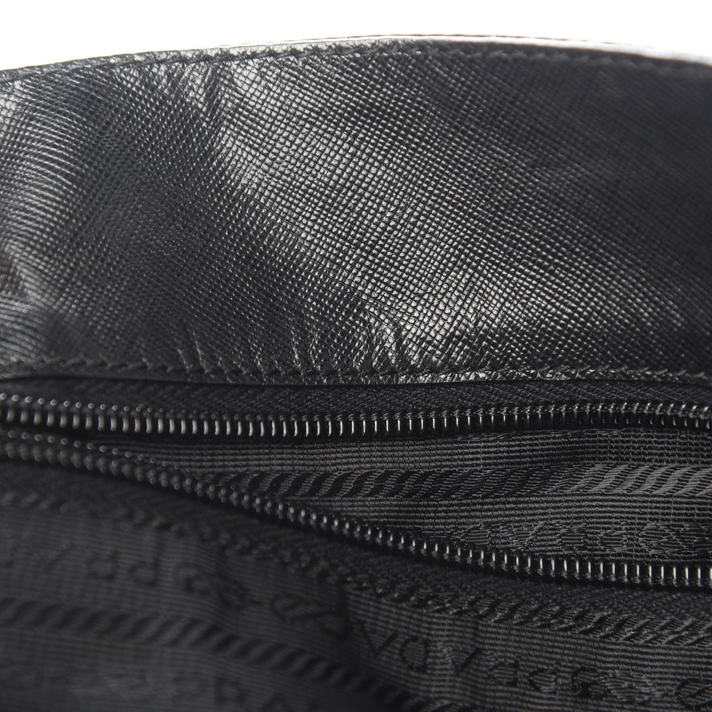 Tessuto Nylon Saffiano Briefcase Black
