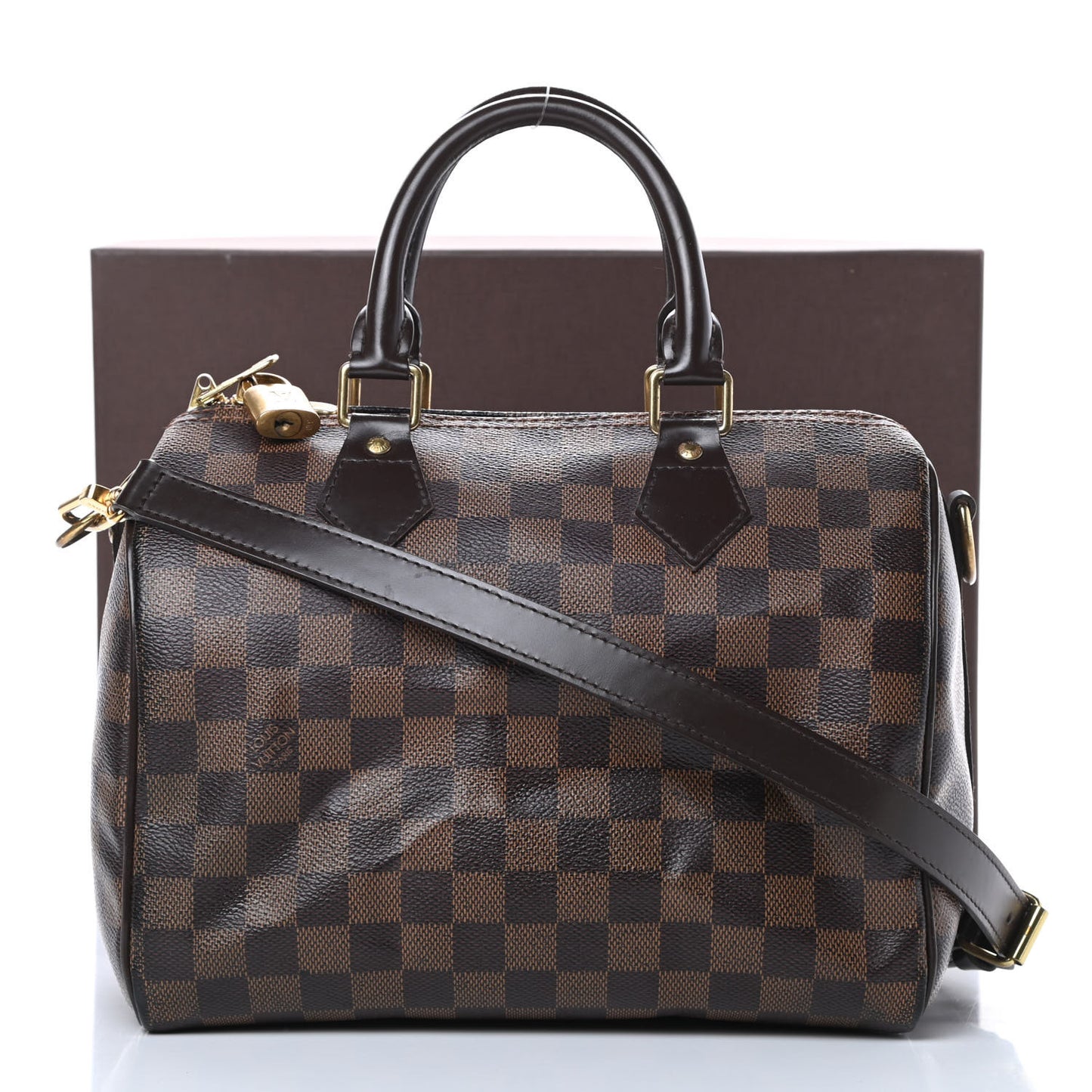 Damier Ebene Speedy Bandouliere 25