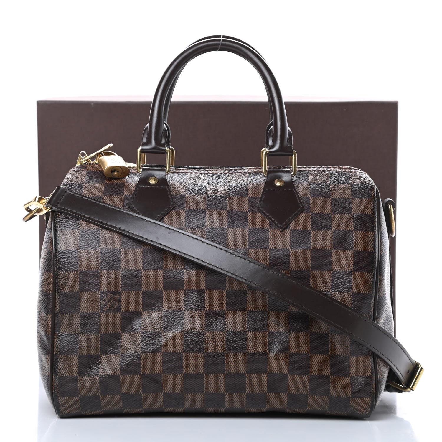 Louis Vuitton Damier Ebene Speedy Bandouliere 25 16 of 16
