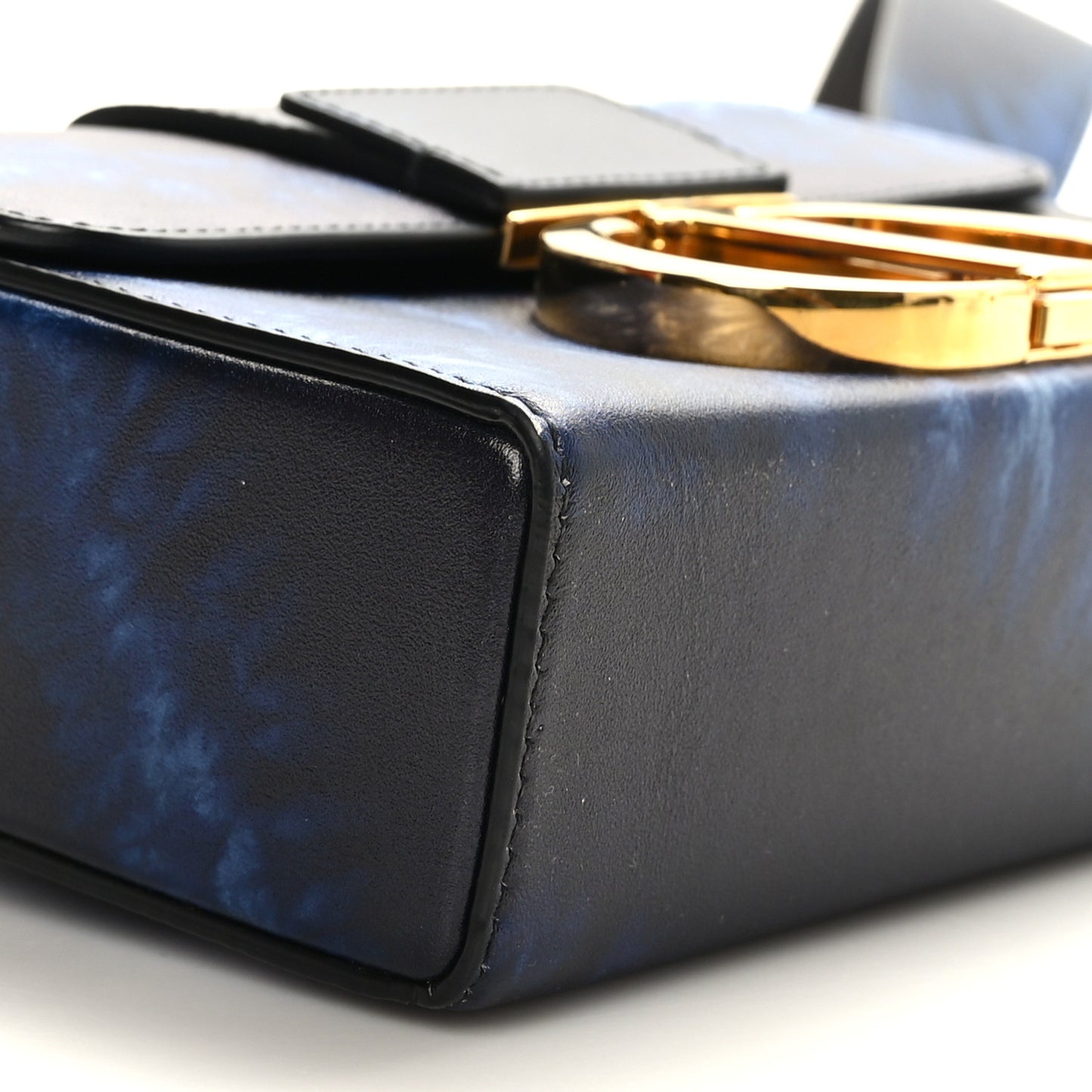 Calfskin Tie Dye 30 Montaigne Box Bag Multicolor