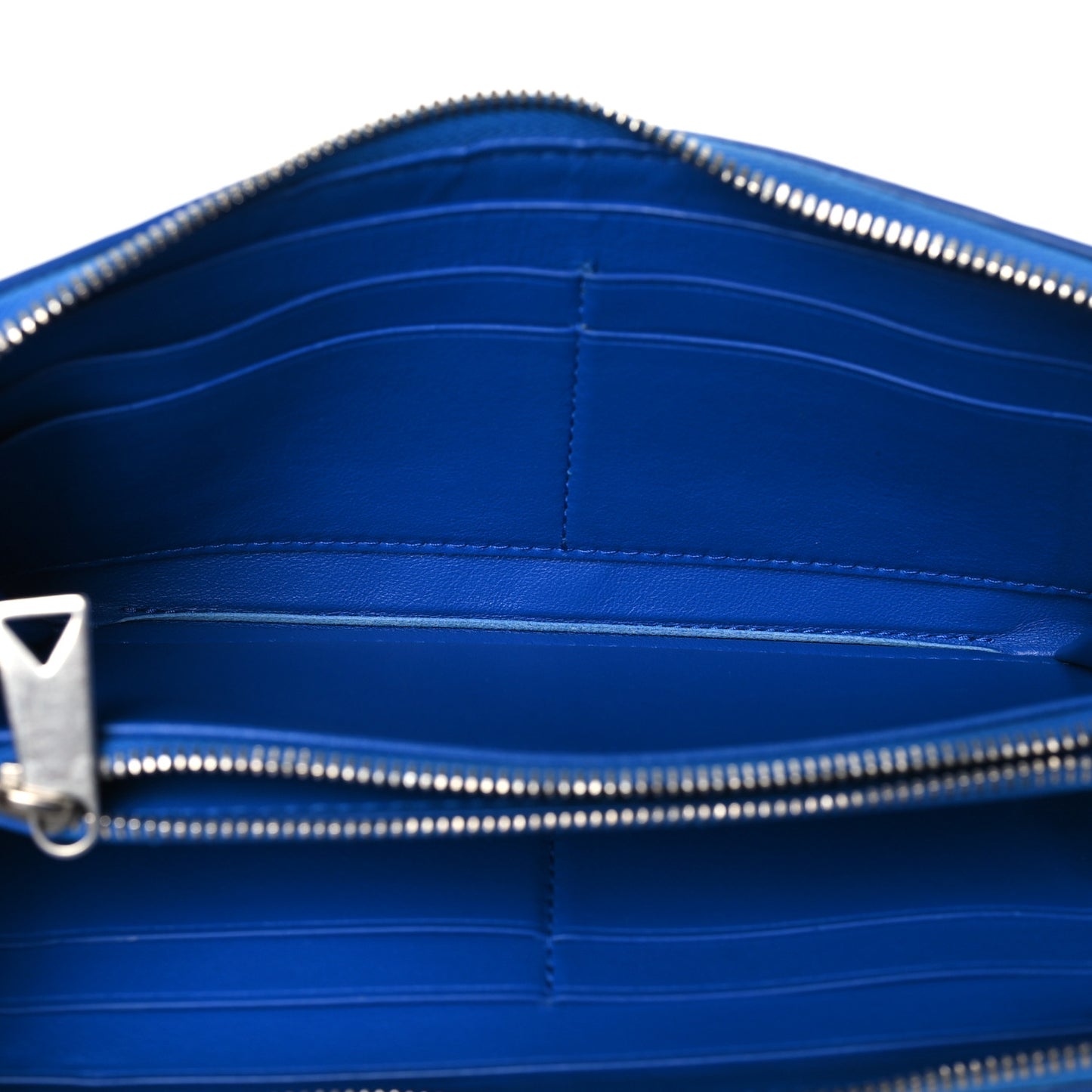 Nappa Intrecciato Zip Around Wallet Thunder