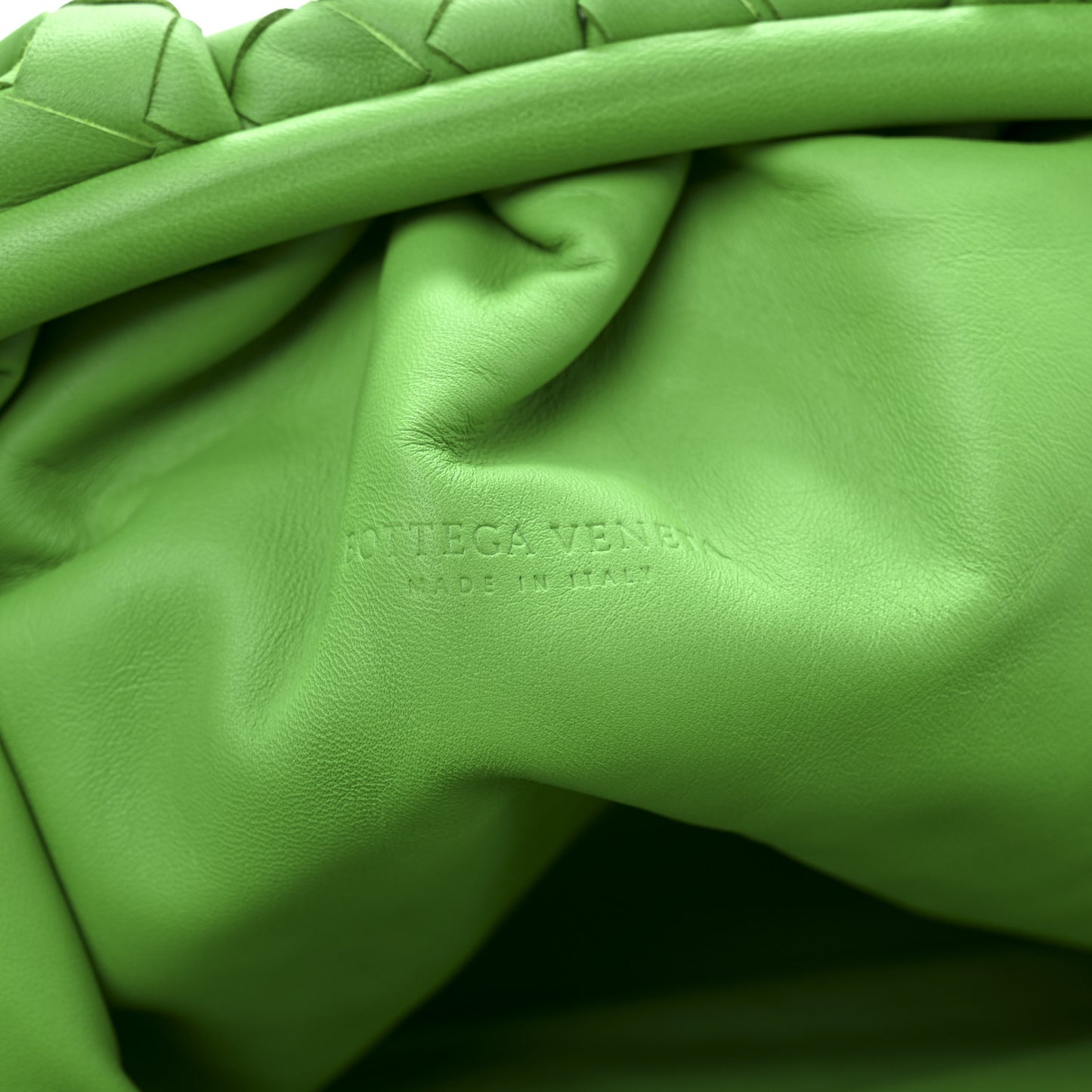 Nappa Maxi Intrecciato The Pouch Oversized Clutch Parakeet