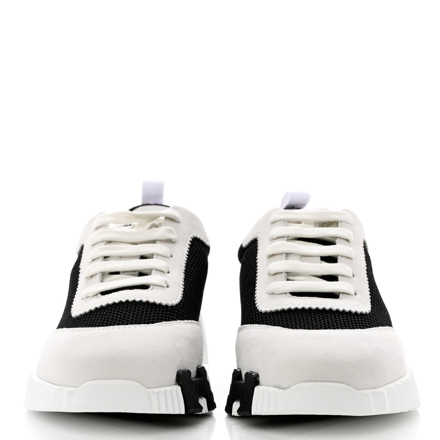 Air Mesh Suede Goatskin Bouncing Sneakers 37 Black Orange