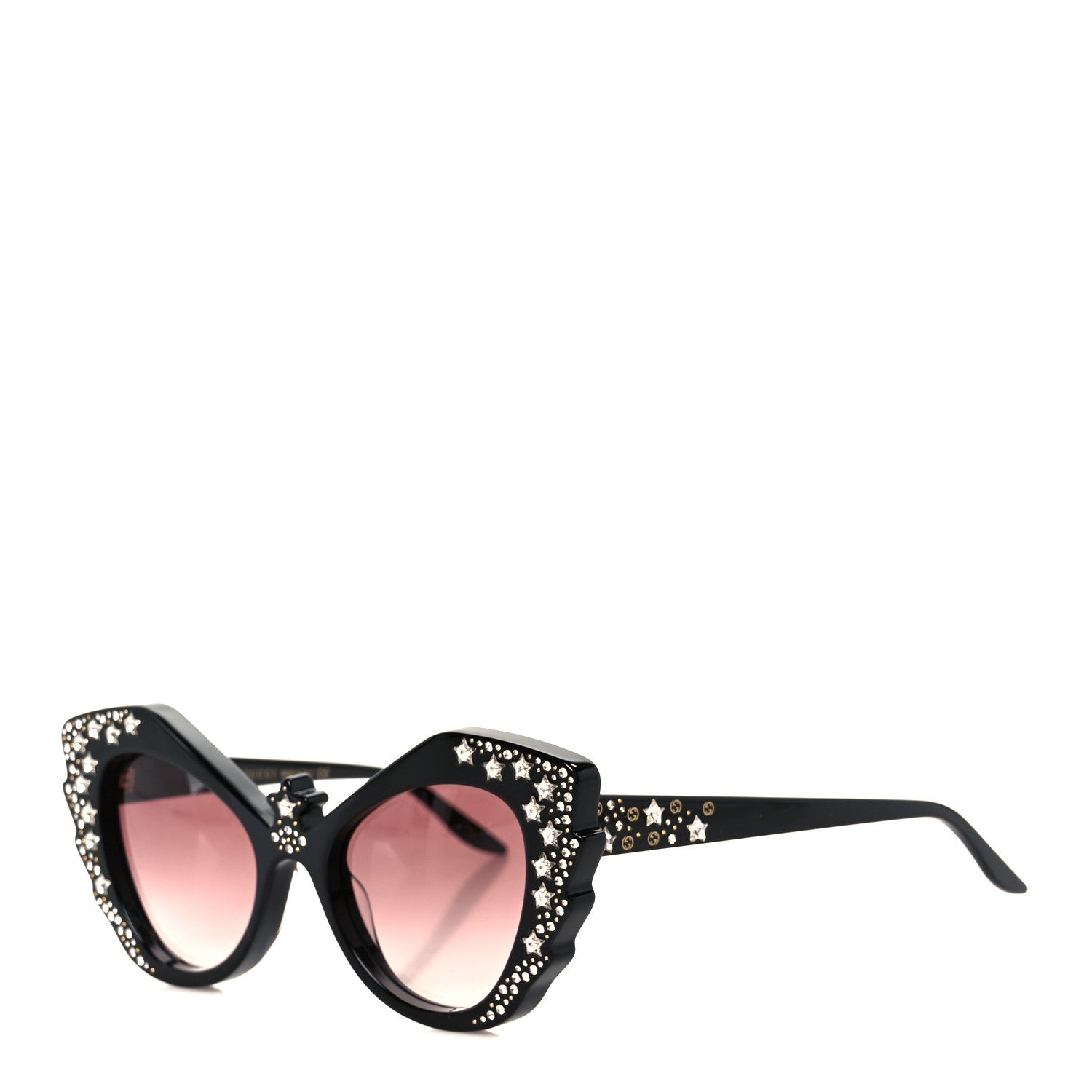 Gucci Acetate Crystal Sunglasses GG1095S Black 1788272  display picture 2
