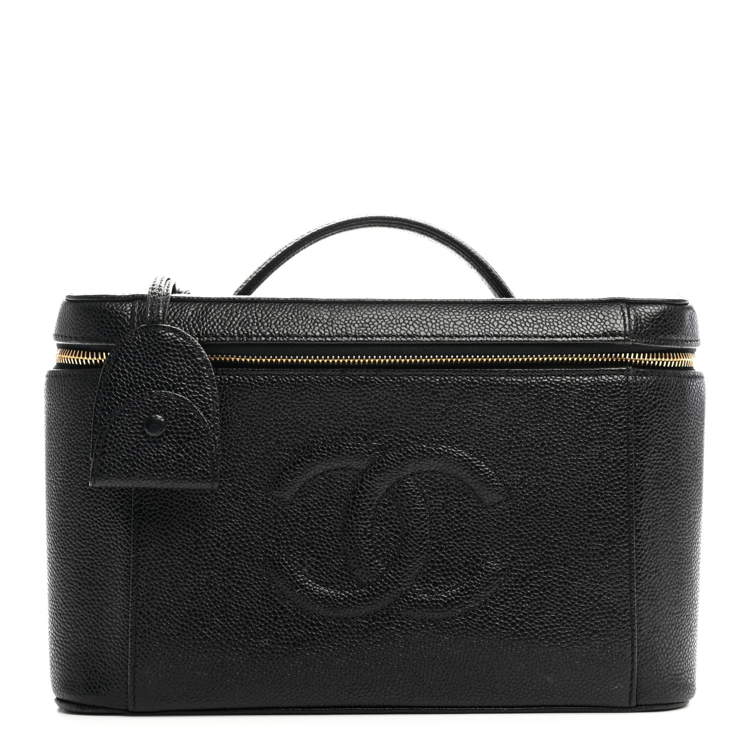 Chanel Caviar Timeless CC Vanity Case Black 1897191 – FASHIONPHILE