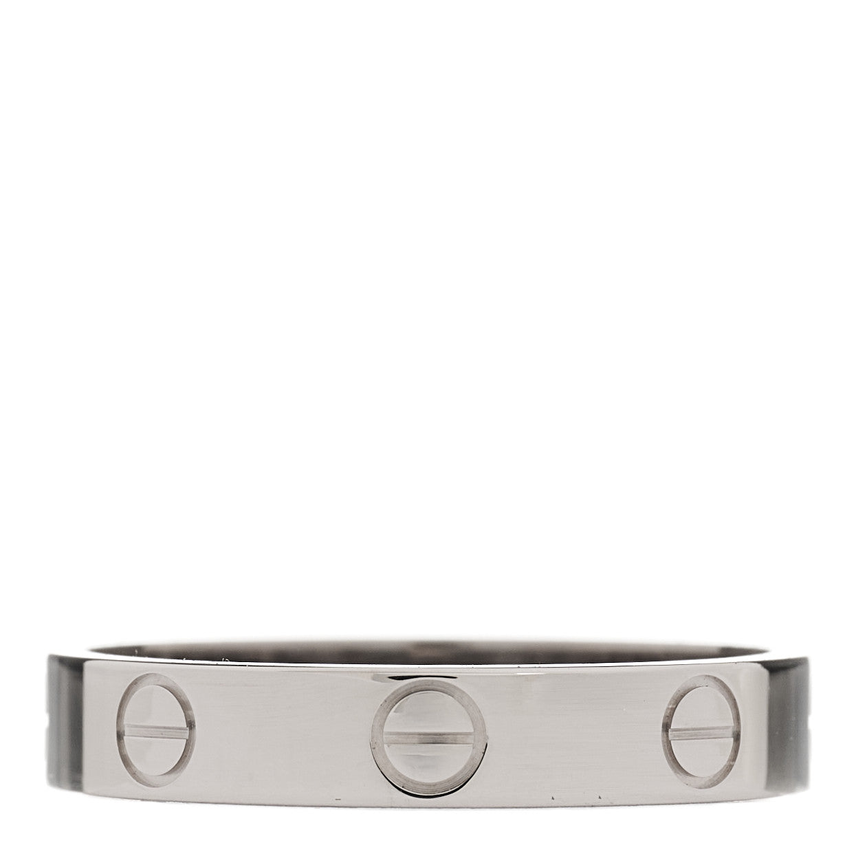 Cartier 18K White Gold 3.5mm LOVE Wedding Band Ring 55 7.25 1 of 4