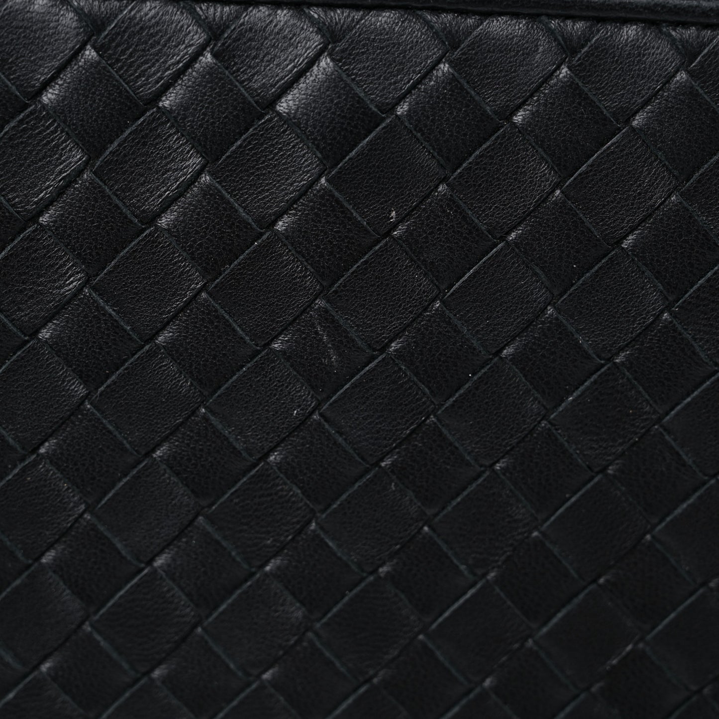 Nappa Intrecciato Zip Around Wallet Black