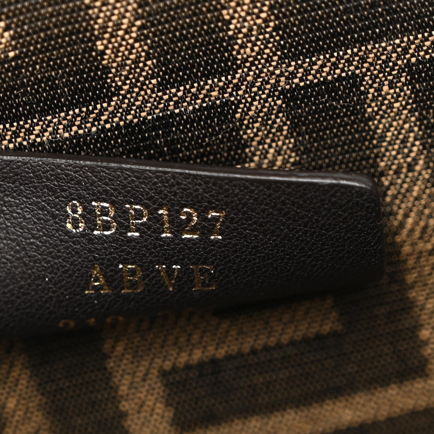 Shiny Nappa Medium Fendi First Caramello