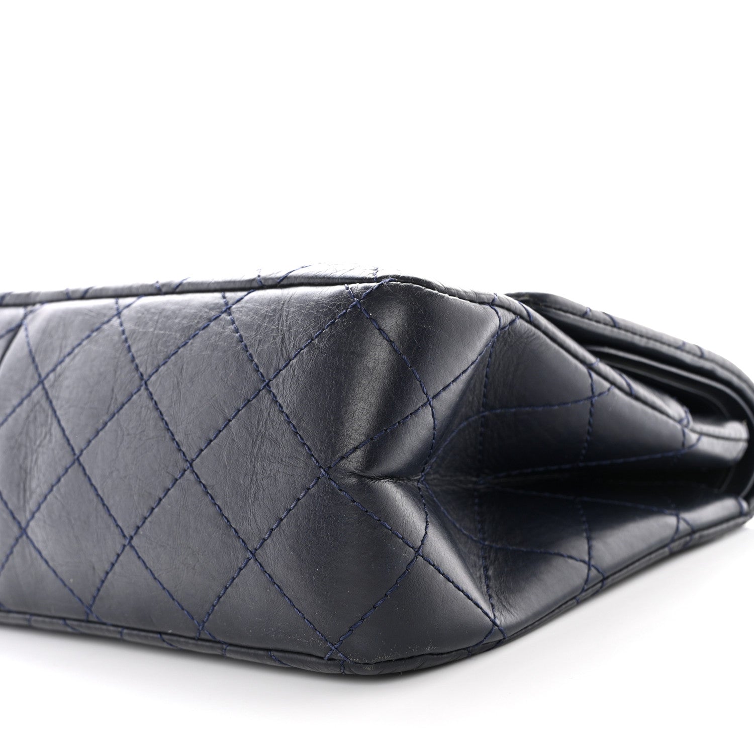 Chanel Aged Calfskin Quilted 2.55 Reissue 227 Flap Navy 10 of 10