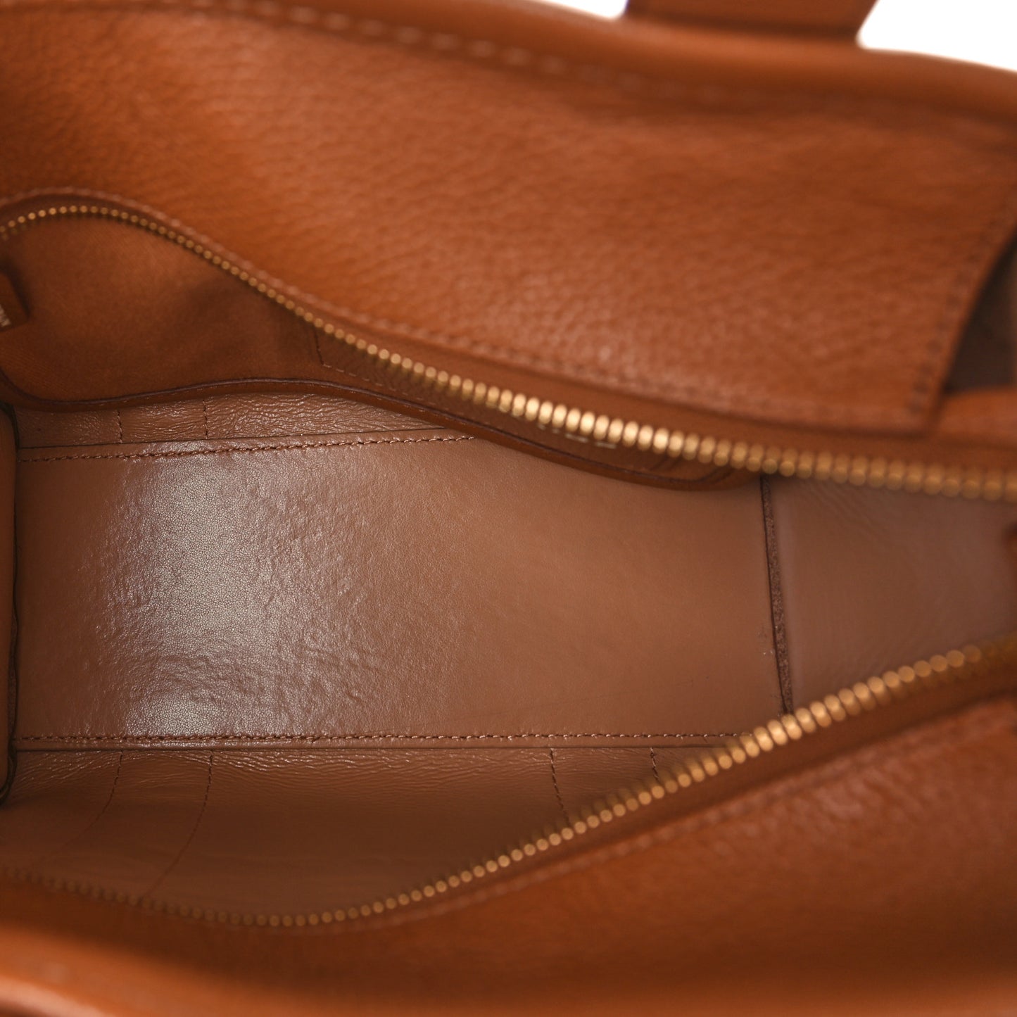 Grained Calfskin Small The Tote Bag Argan Oil