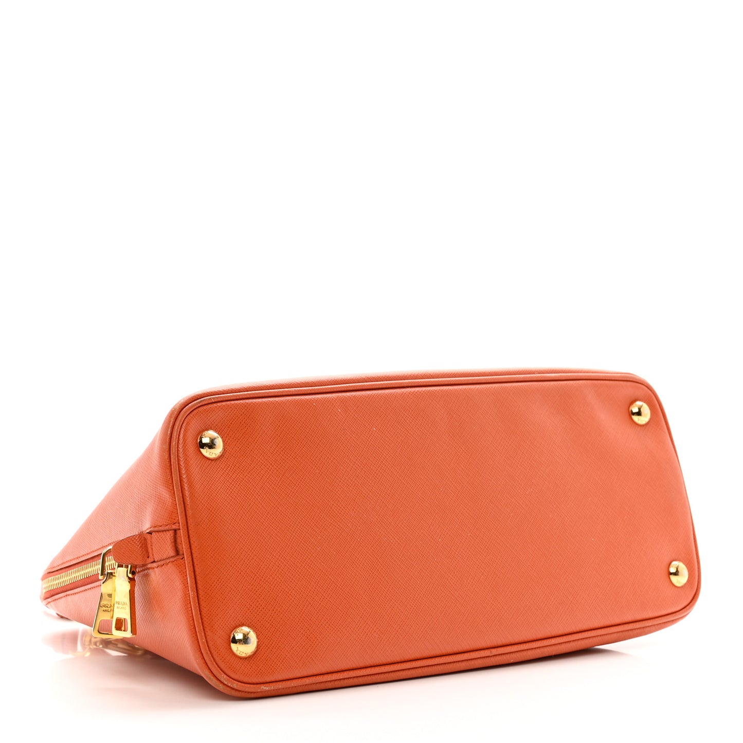 Saffiano Lux Medium Promenade Tote Papaya