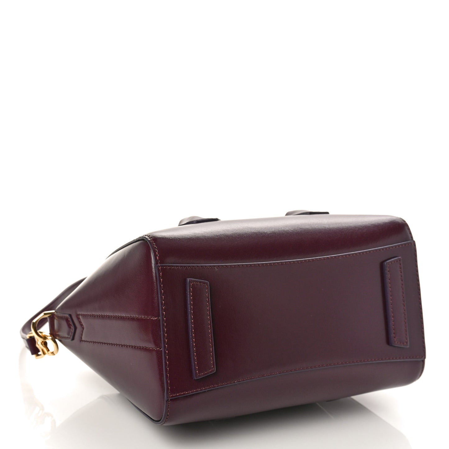 Box Calfskin Mini Lock Antigona Oxblood Red