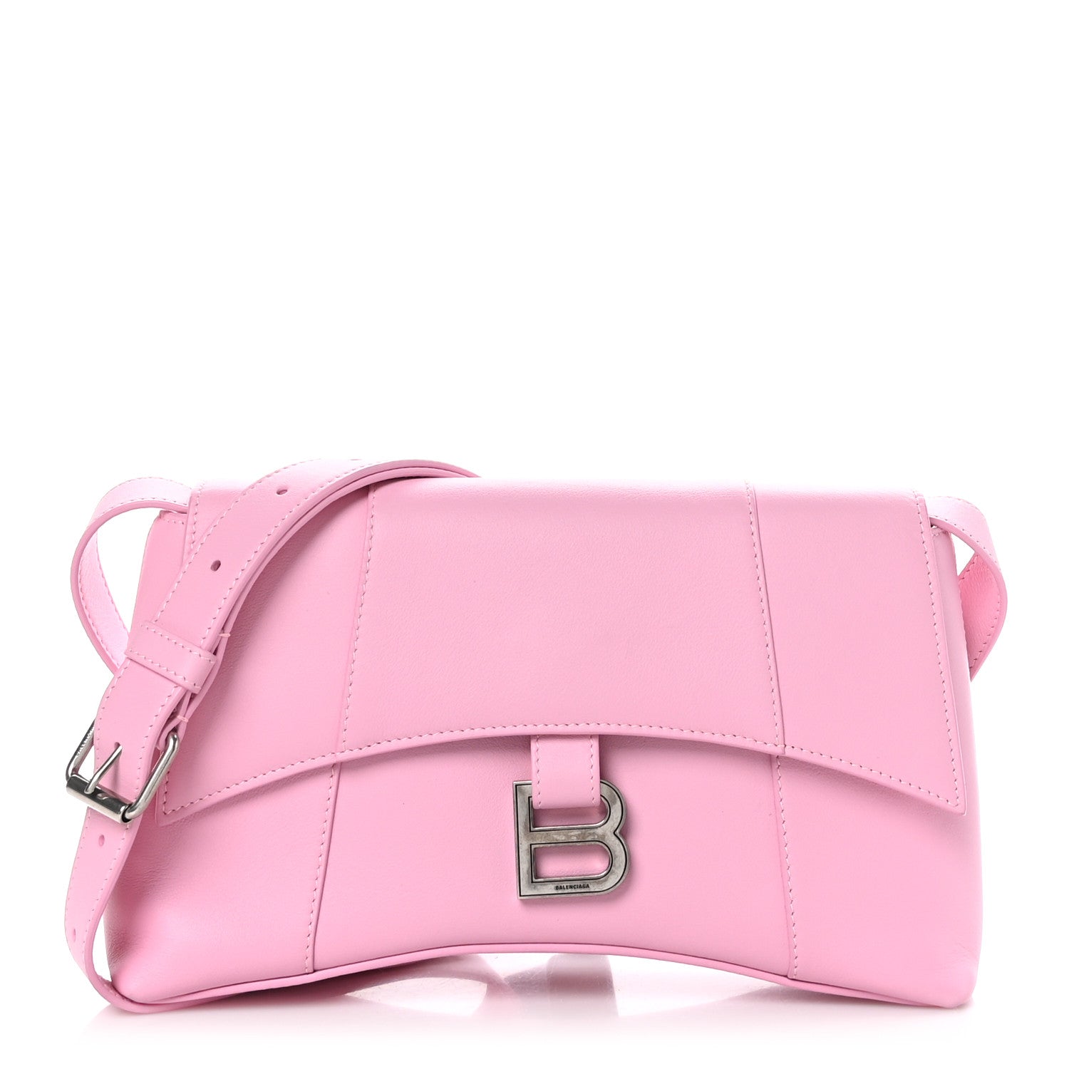 Balenciaga Semi Shiny Smooth Calfskin XS Downtown Shoulder Bag Candy Pink 1 of 9