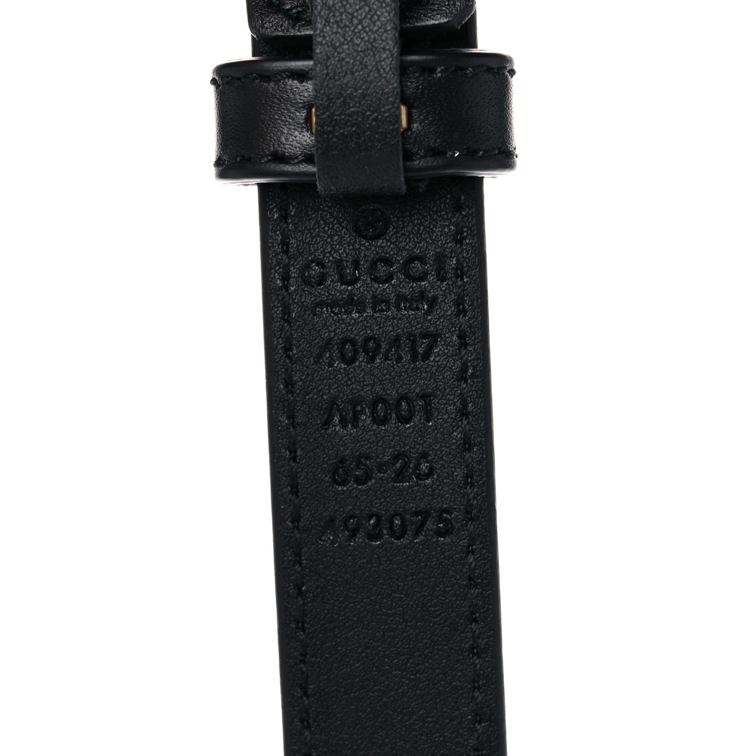 Gucci Calfskin Double G 20mm Belt 65 26 Black 3 of 5
