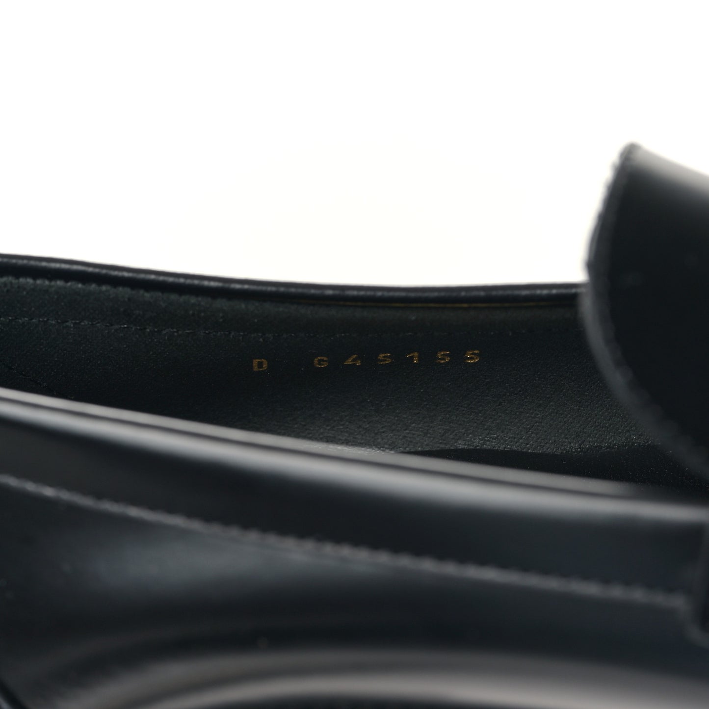 Shiny Calfskin CC Loafers 37 Black White