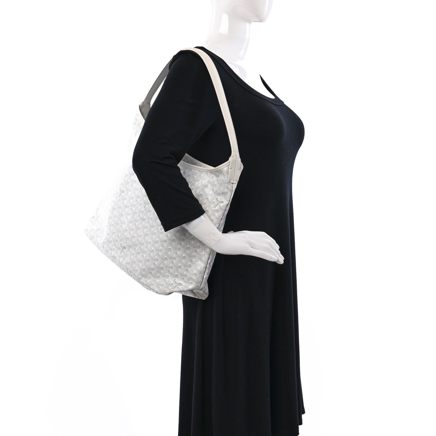 Goyardine Boheme Hobo White