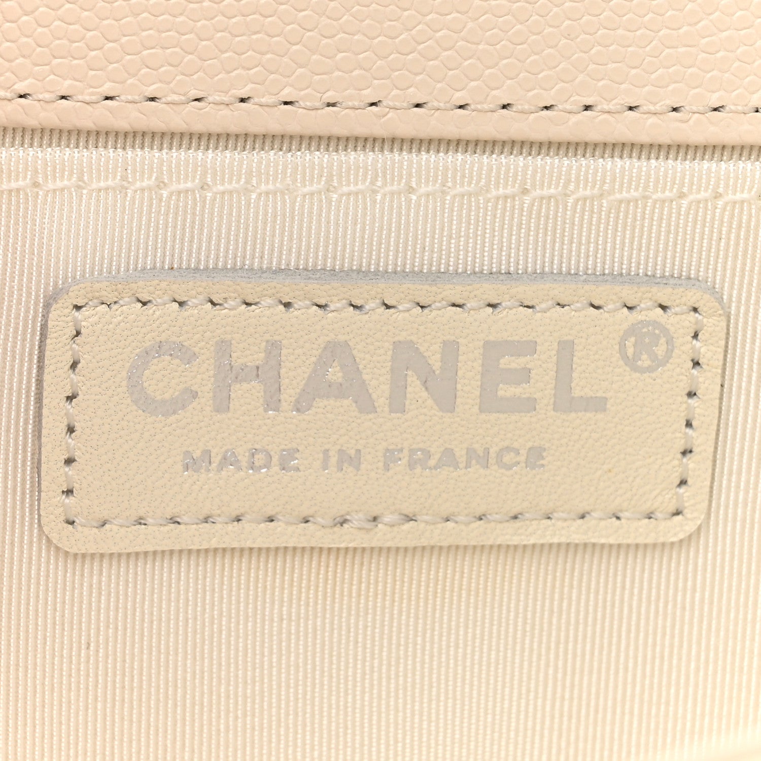 Chanel Caviar Quilted Medium Boy Flap Ivory 6 of 12