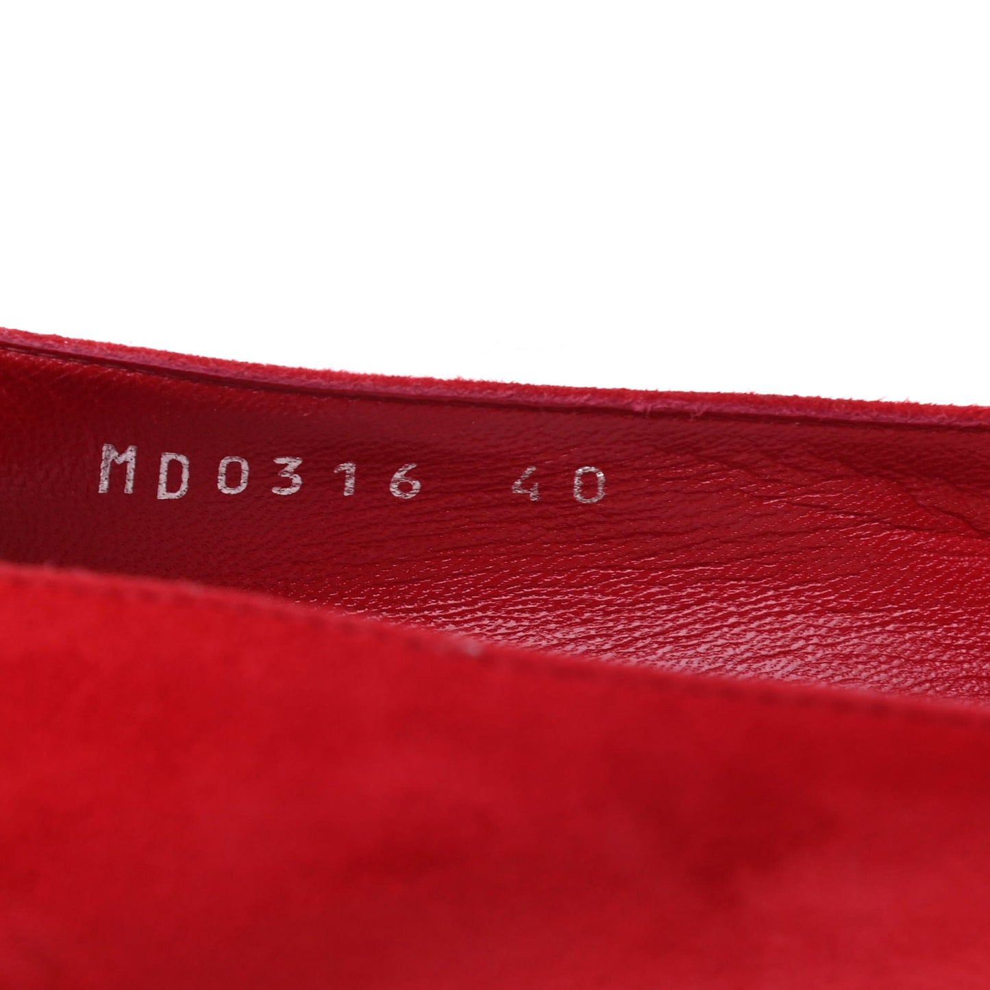 Suede Songe Pumps 40 Red
