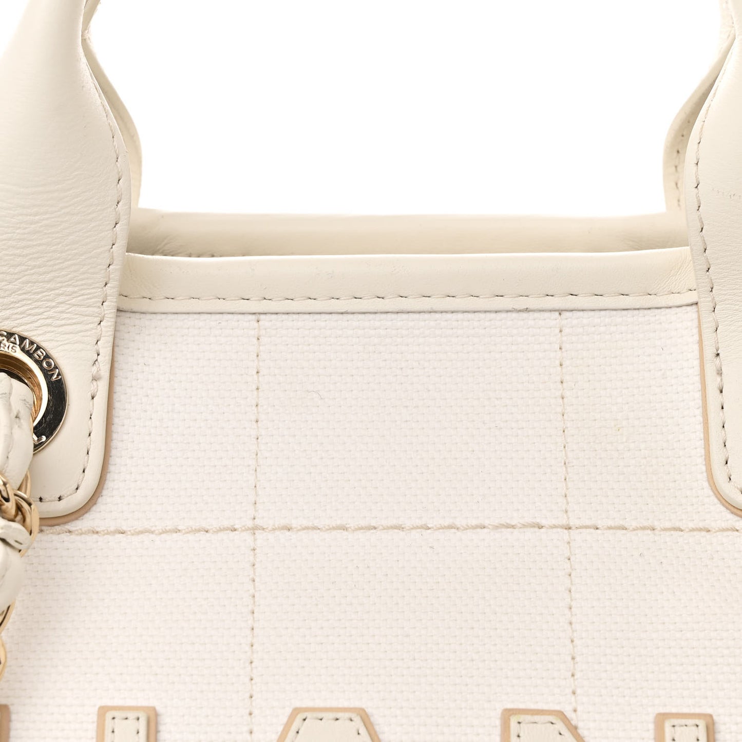 Cotton Medium Deauville Tote White