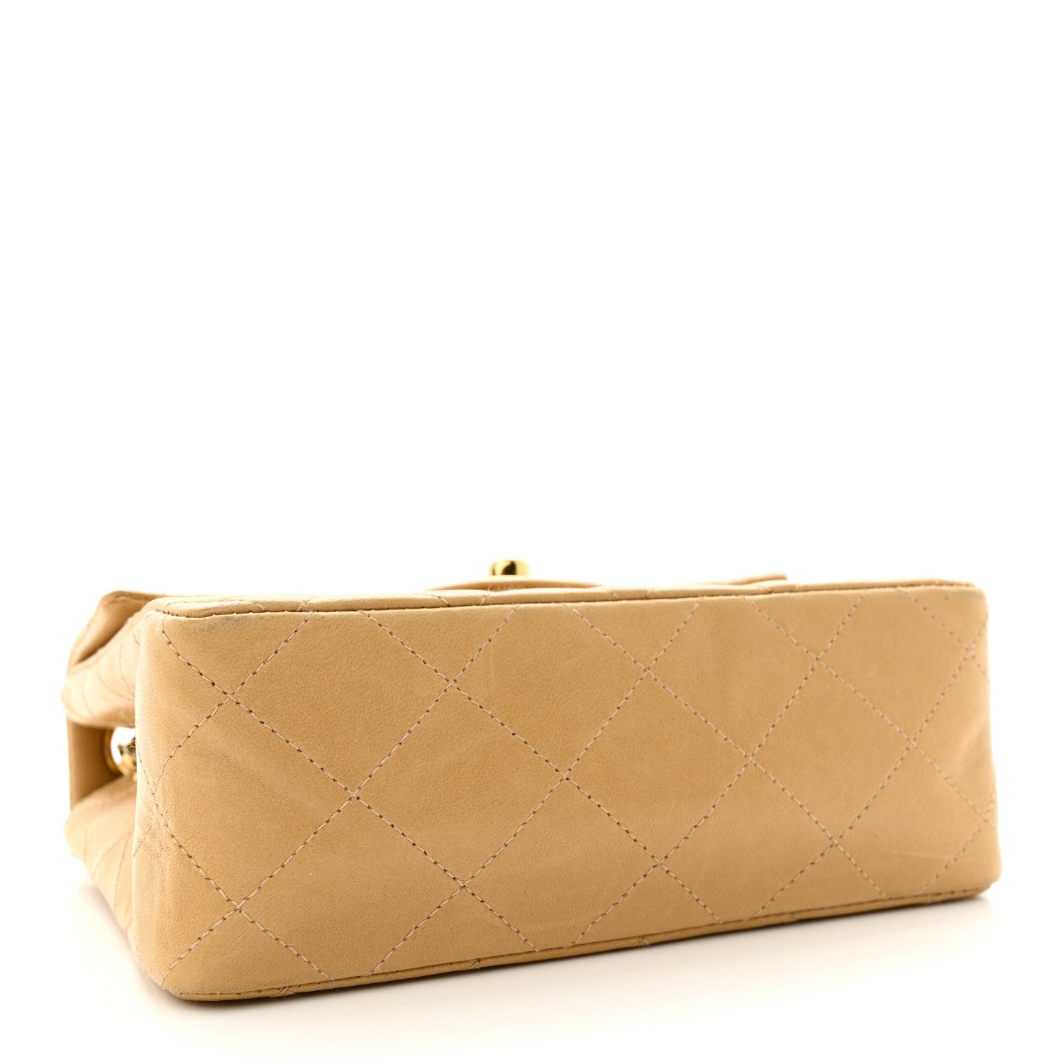 Chanel Lambskin Quilted Mini Square Flap Beige 4 of 13