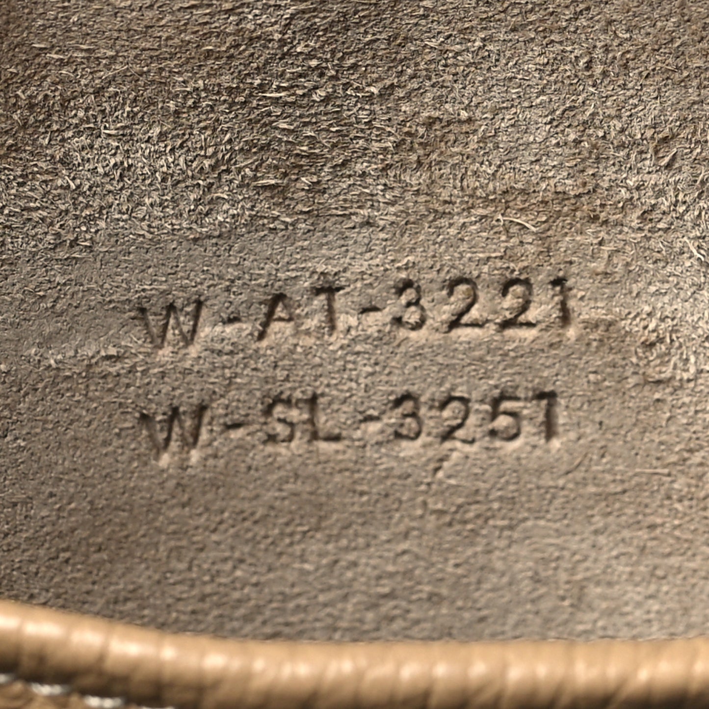 Drummed Calfskin Nano Luggage Dune