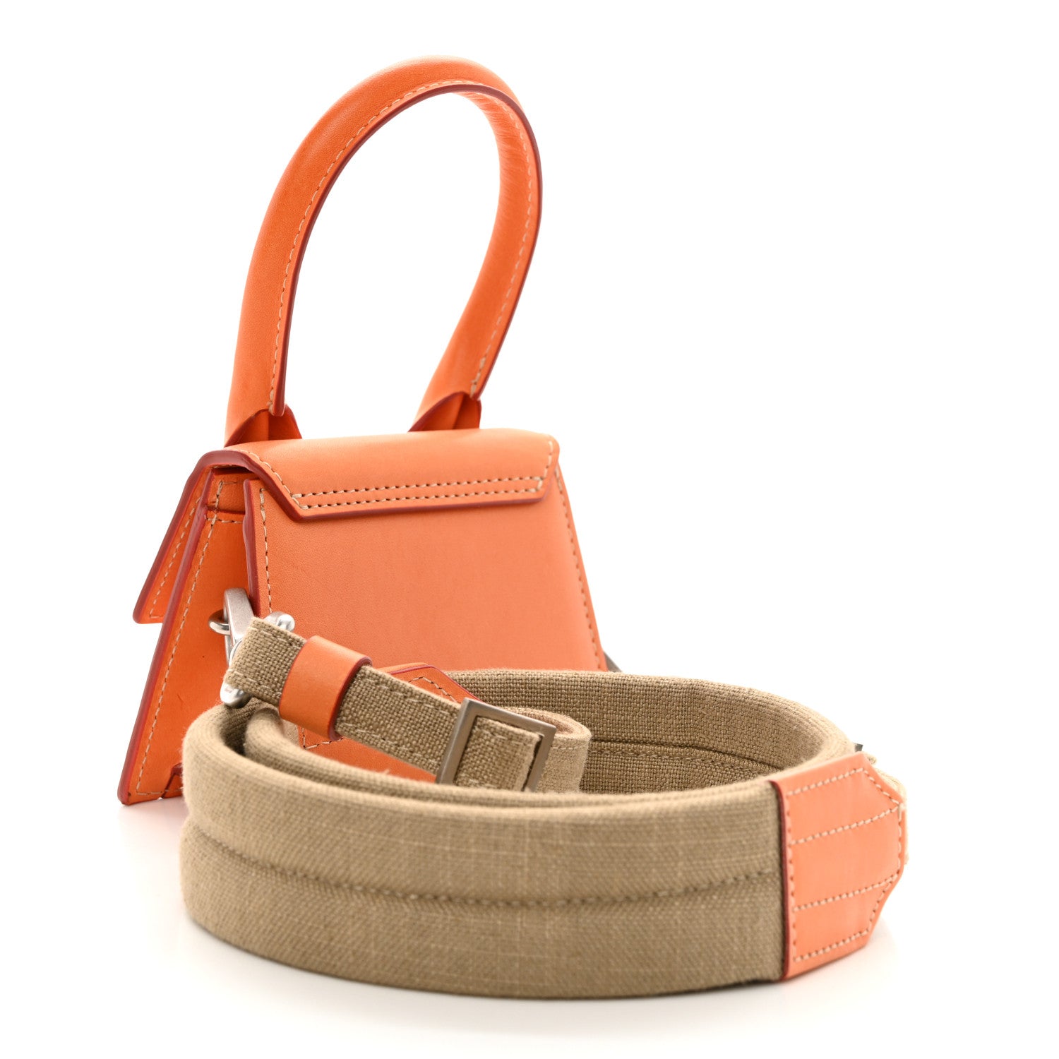 Jacquemus Smooth Calfskin Le Chiquito Homme Orange 3 of 11