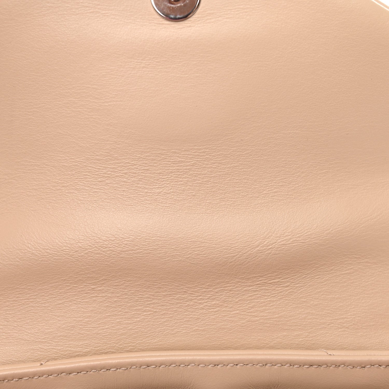 Saint Laurent Calfskin Y Quilted Monogram Toy Loulou Crossbody Bag Nude Powder 12 of 13