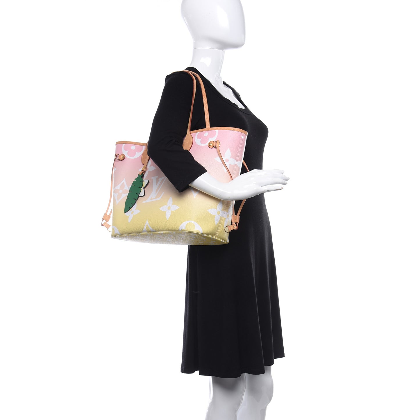Monogram Giant By The Pool Neverfull MM Light Pink