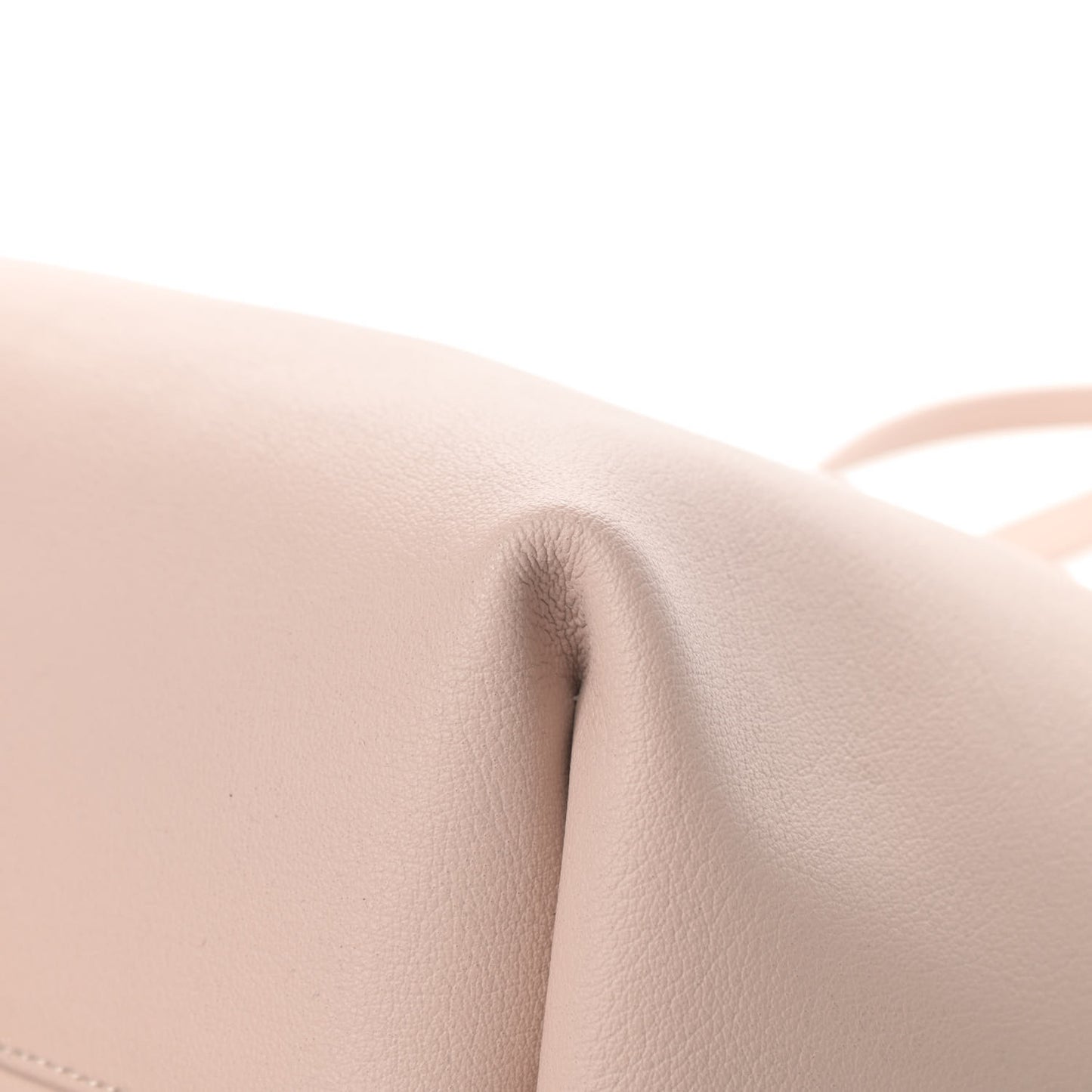 Calfskin Large Shopping Tote Pale Blush