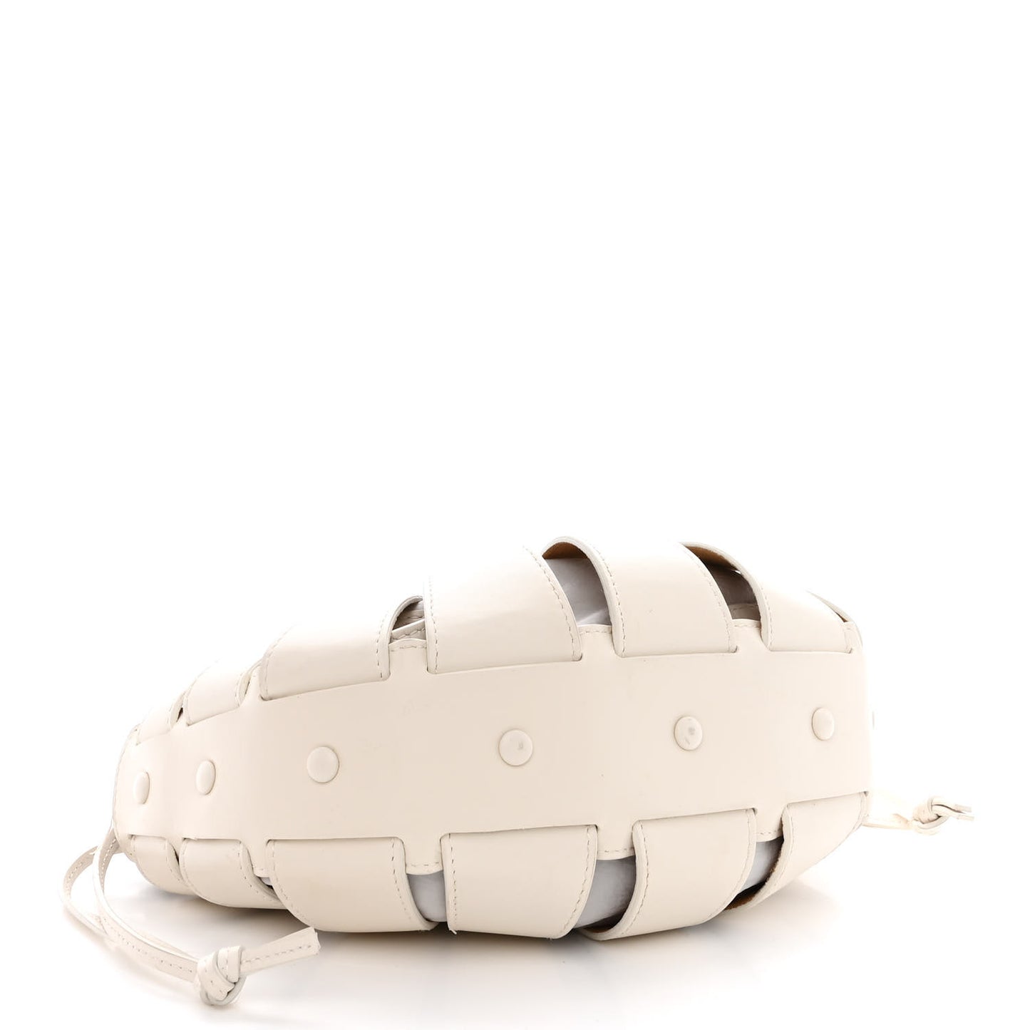 French Calfskin Small Shell White Frost