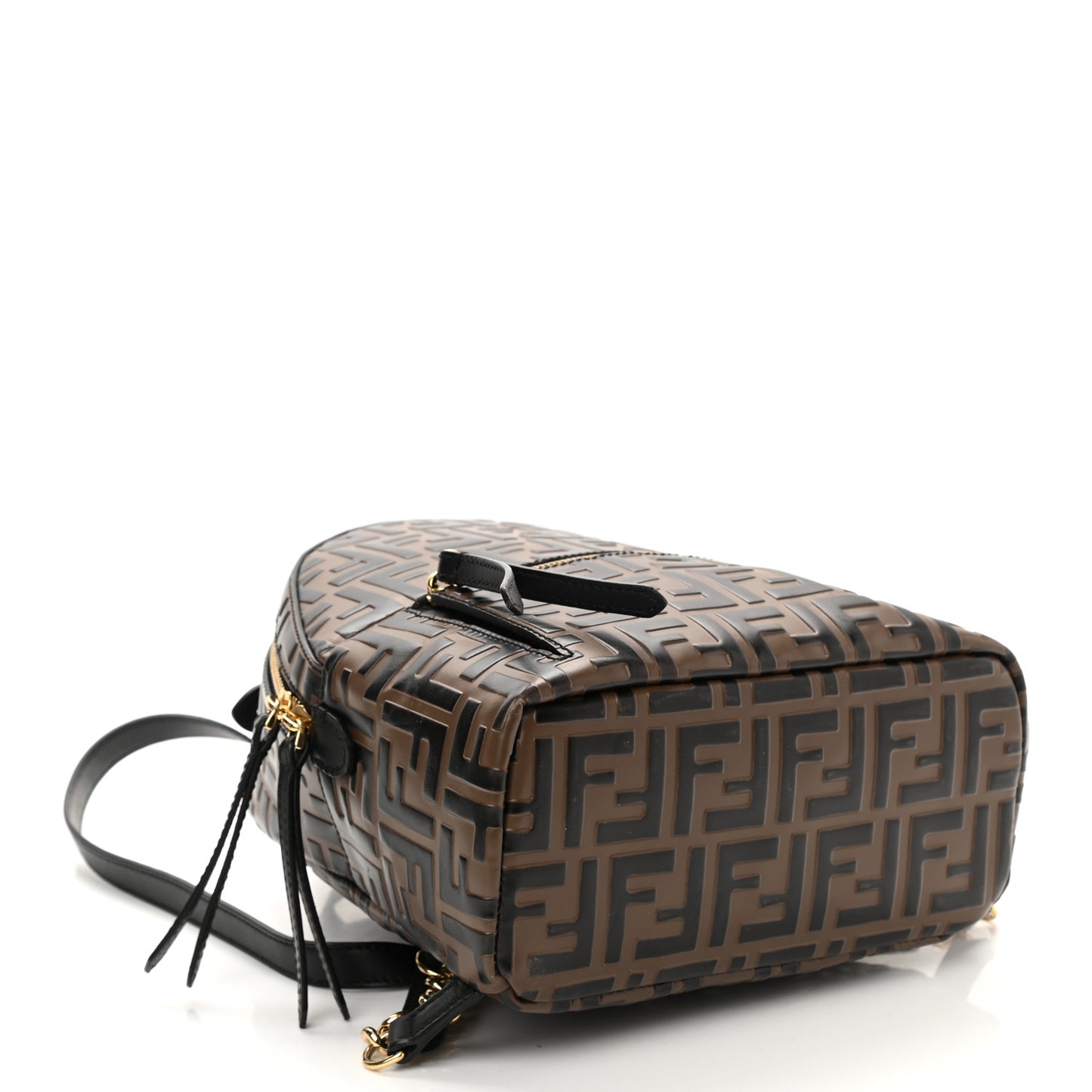 Vitello Bi-Color FF 1974 Embossed Mini Backpack Maya Black