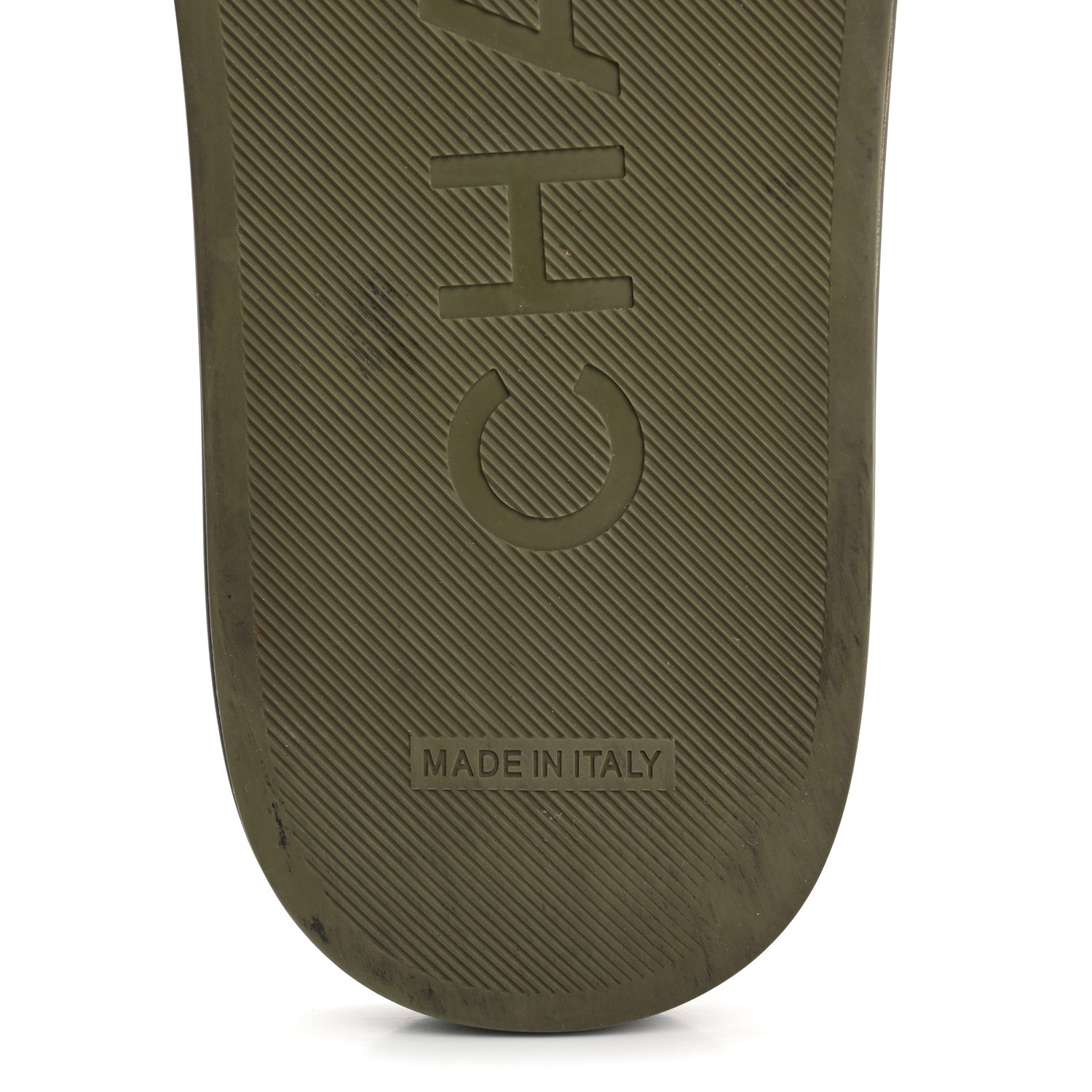 Chanel Satin Canvas Chain Slides Sandals Flats 40 Khaki 8 of 16