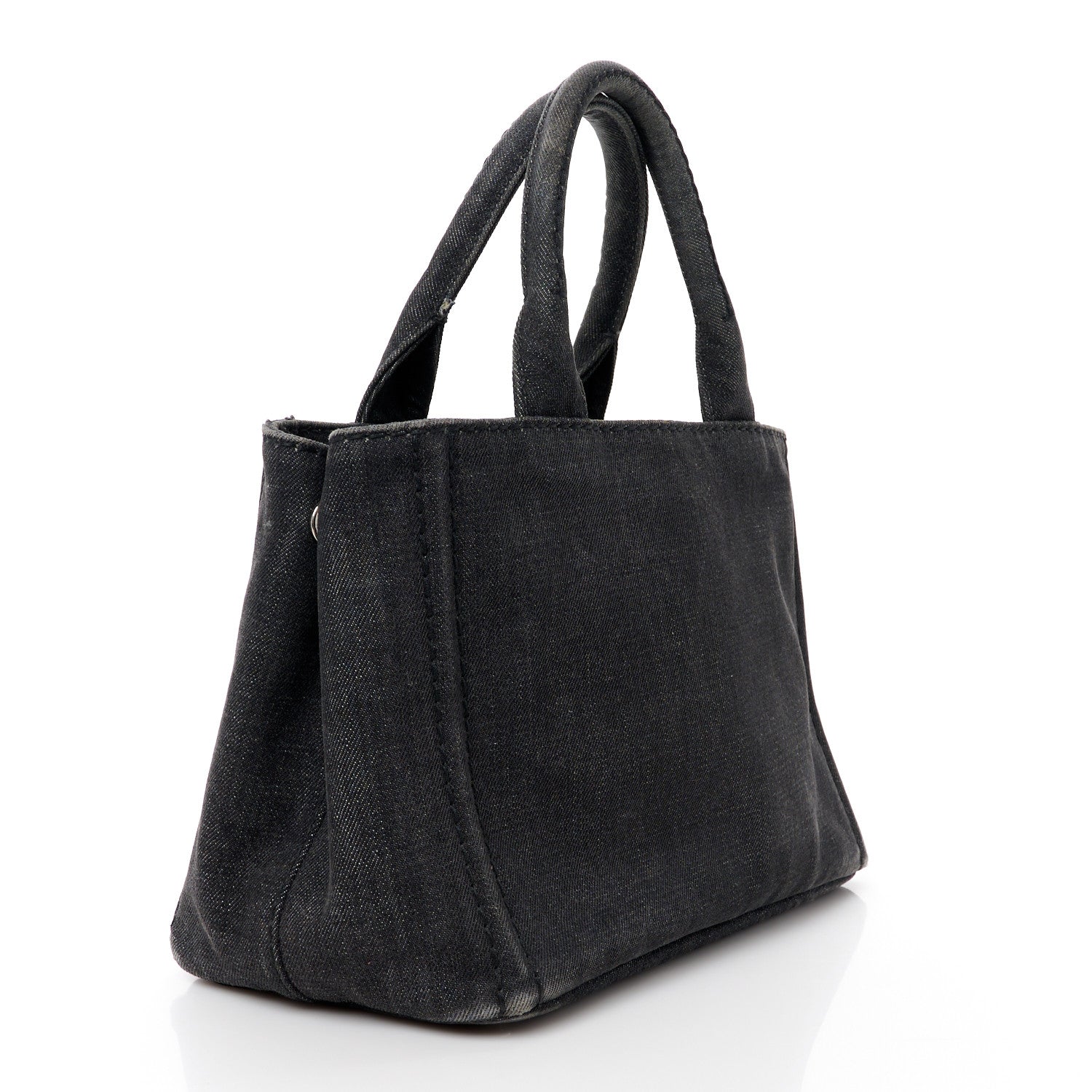 Prada Canapa Small Logo Tote Black 3 of 16