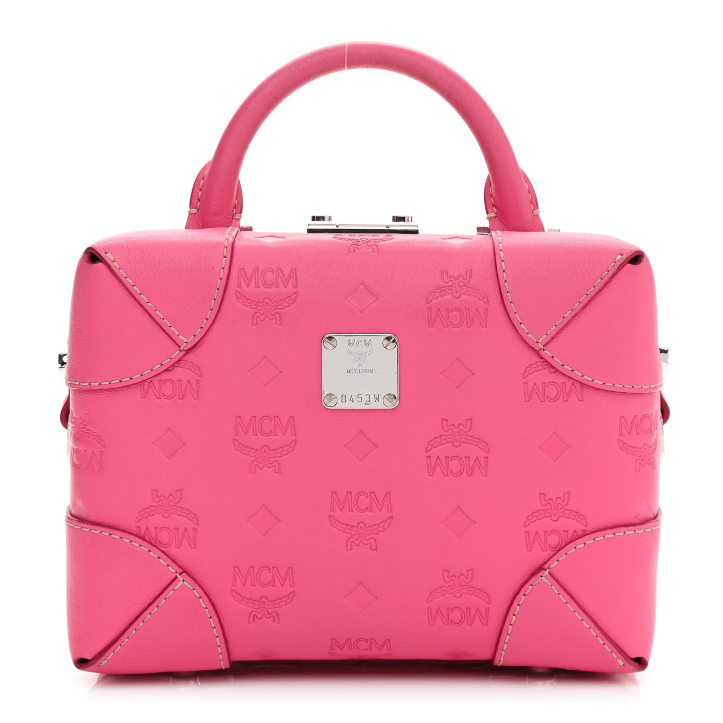 Calfskin Ottomar Monogram Small Berlin Crossbody Sugar Pink