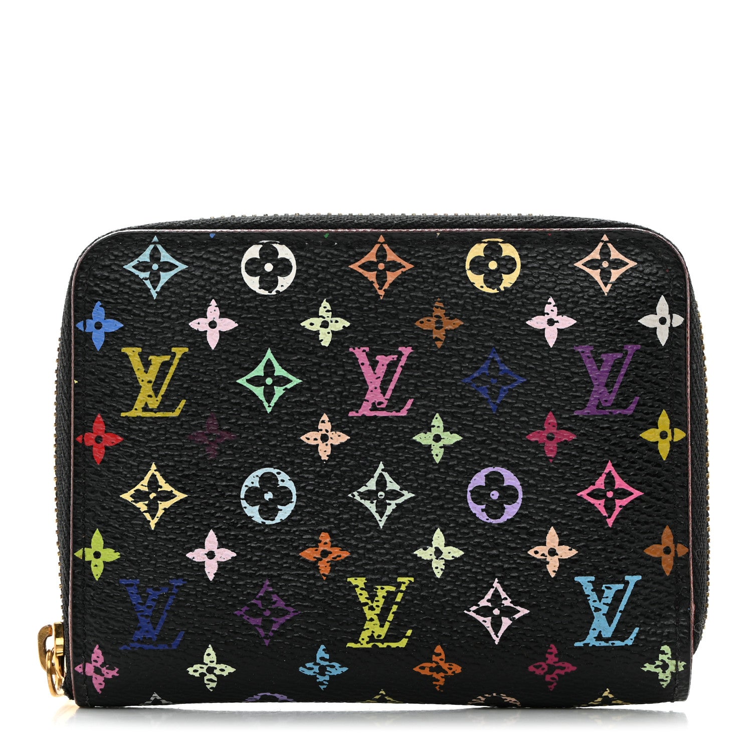 Louis Vuitton Monogram Multicolor Zippy Coin Purse Black Grenade 1 of 8