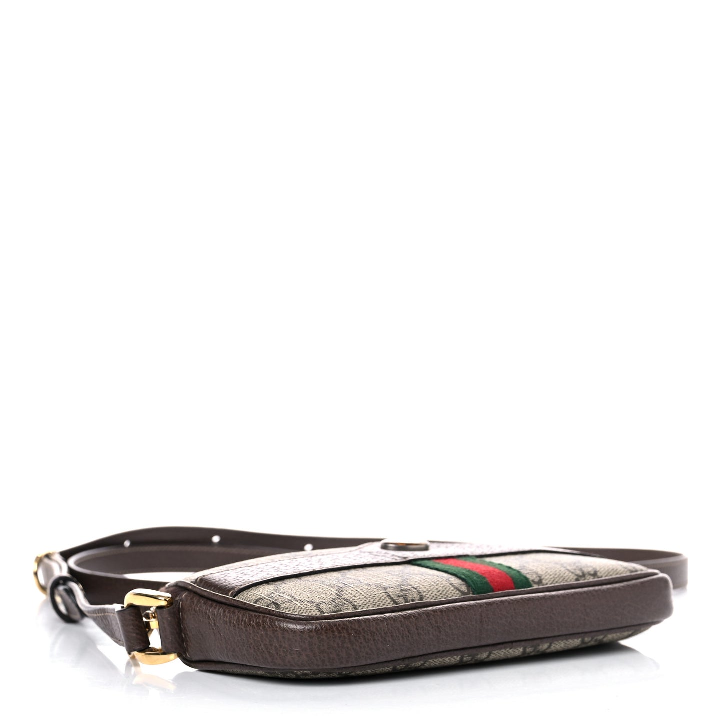 GG Supreme Monogram Web Mini Ophidia GG Bag Brown